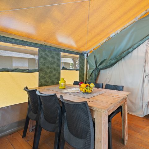 CANVAS AND WOOD TENT 5 people - Safari tent Relax