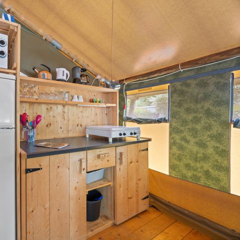 CANVAS AND WOOD TENT 5 people - Safari tent Relax