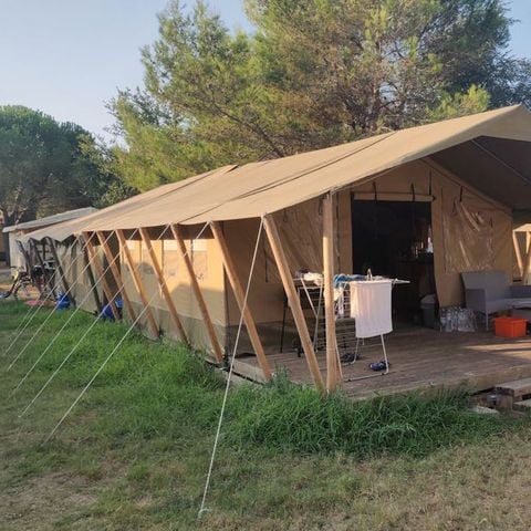 TENTE TOILE ET BOIS 5 personnes - Polari - Tente safari Harmony