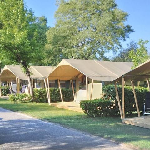 TENTE TOILE ET BOIS 5 personnes - Polari - Tente safari Harmony