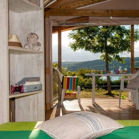 SafariZelt 5 Personen - Eco Lodge Zelt | 2 Schlafz. | 4/5 Pers. | Einfache Terrasse