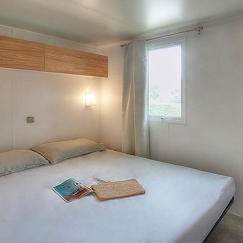 Stacaravan 2 personen - Comfort | 1 Slaapkamers | 2 Pers | Verhoogd terras | Airconditioning | TV