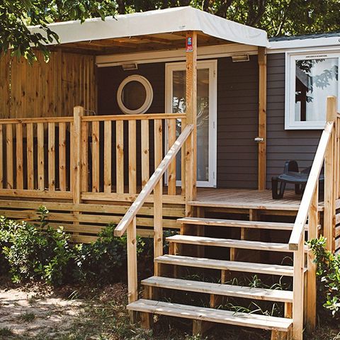 BUNGALOW 2 personnes - Comfort | 1 Ch. | 2 Pers. | Terrasse surélevée | Clim. | TV