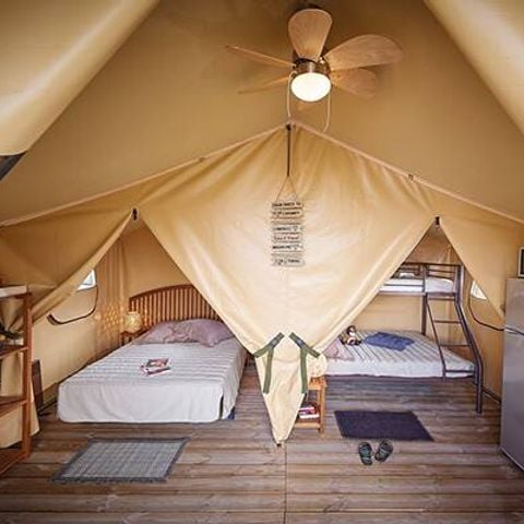 Zelt 5 personen - 2 Schlafzimmer | 4-5 Schlafplätze | Kein Bad | Klimaanlage