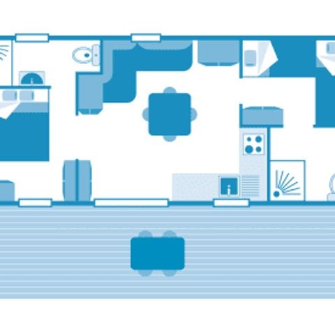 BUNGALOW 4 personnes - Cottage Azur 4p 2ch ****