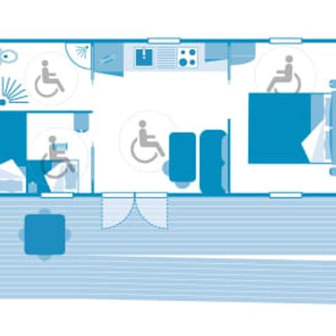 Mobilheim 4 Personen - Cottage 4p 2ch **** PMR