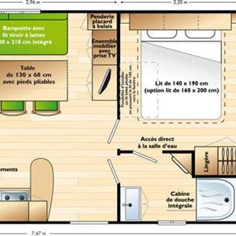 MOBILHOME 4 personas - MH2 Mercure Confort