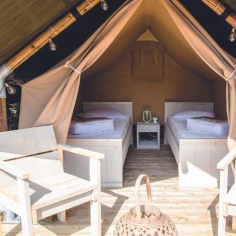 Tente en toile et en bois 2 personnes - Tente Safari XS