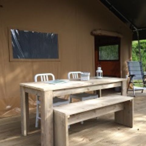 TENDA IN TELA E LEGNO 4 persone - Safaritent senza servizi igienici