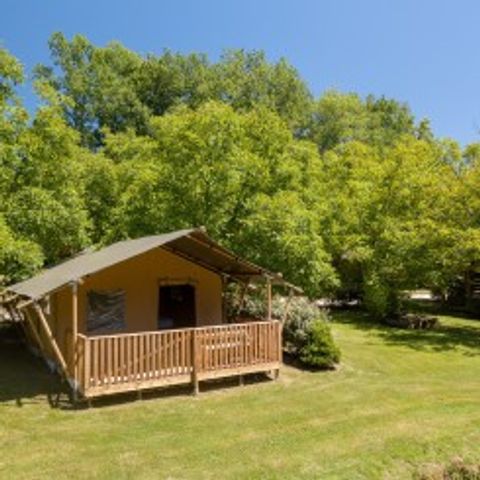 TENDA IN TELA E LEGNO 4 persone - Safaritent senza servizi igienici