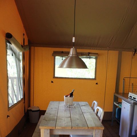 TENDA IN TELA E LEGNO 4 persone - Safaritent senza servizi igienici