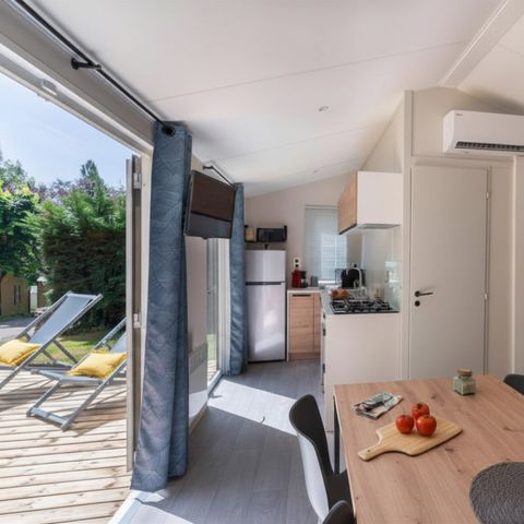 Stacaravan 4 personen - PREMIUM - 2 slaapkamers - uitzicht op zee