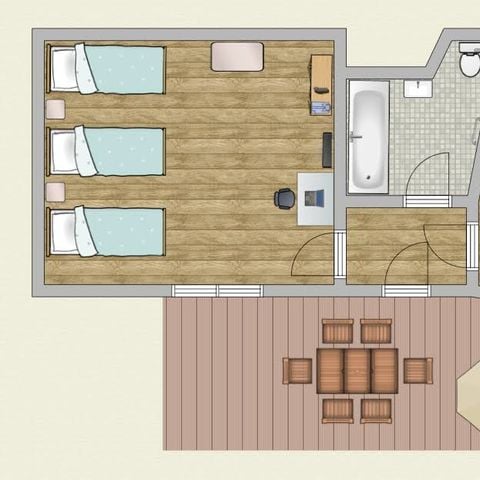 Appartement 7 personnes - Appartement | Appartement | 2 Ch. | 5/7 Pers. | TV