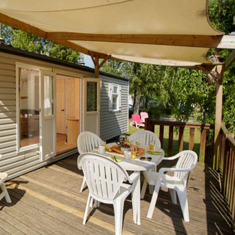 MOBILE HOME 8 people - Classic XL | 3 Bedrooms | 6/8 Pers. | Raised terrace | Air-con.