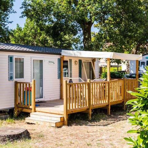 Stacaravan 6 personen - Comfort XL | 2 slaapkamers | 4/6 Pers | Verhoogd terras | Airconditioning