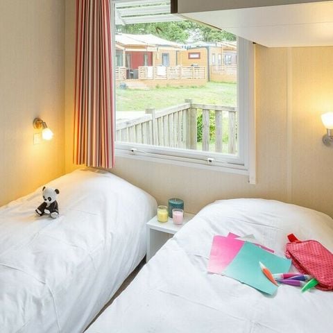 Stacaravan 6 personen - Premium 3 slaapkamers 2 badkamers Zitkamer zonder TV