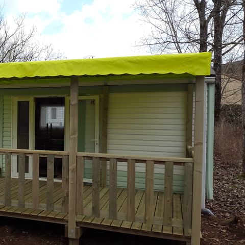 Mobile home 5 persons - 4/5 person mobile home with sanitary facilities and tv with covered terrace