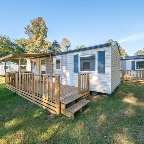 Bungalow 6 personen - Mobile-home | Comfort | 3 Slaapkamers | 6 Pers. | Verhoogd terras | Airconditioning