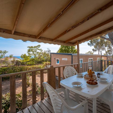 BUNGALOW 6 personnes - Premium Azure | 3 Ch. | 6 Pers. | Terrasse surélevée