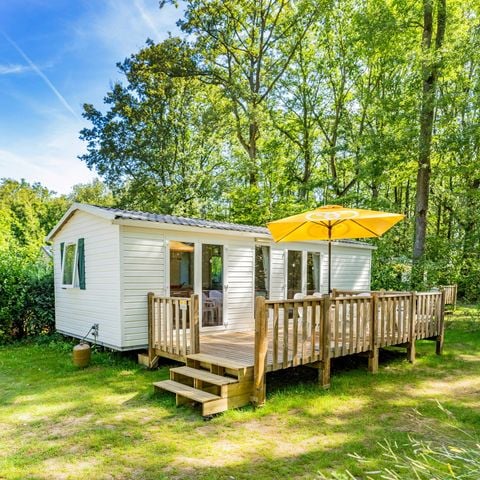 Bungalow 8 Personen - Mobilheim | Comfort | 3 Zi. | 6/8 Pers. | Nicht überdachte Hochterrasse