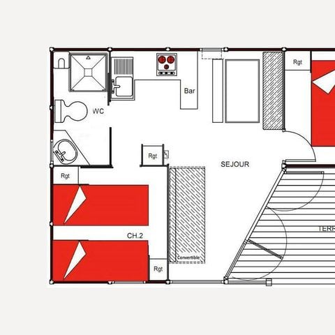 Chalet 5 persons - Wooden