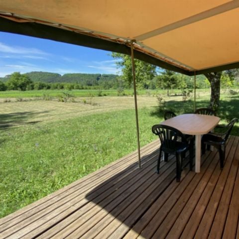 Glampingtent 4 personen - 2 kamers (zonder sanitair)