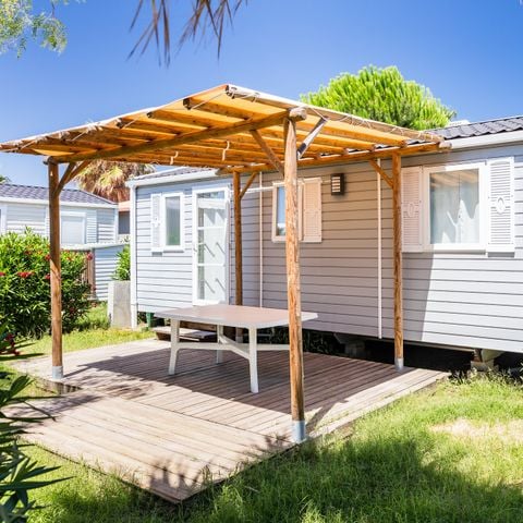 MOBILHOME 6 personas - | Confort | 3 Dormitorios | 6 Pers | Terraza individual | Aire acondicionado | TV
