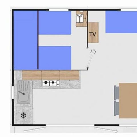 MOBILHOME 5 personas - ESPACIO PREMIUM