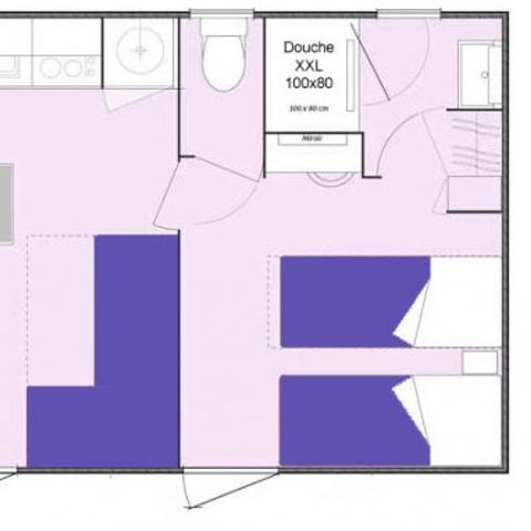 Mobile home 4 persons - PREMIUM COTTAGE