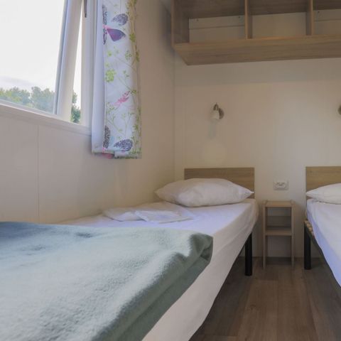 Mobilheim 6 personen - 6 Plätze 3 Schlafzimmer + Klima