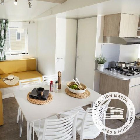 Stacaravan 4 personen - 3 kamers 4 personen Airconditioning + TV