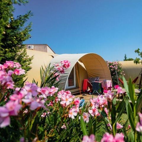 Canvas and wooden tent 4 persons - C- Coco Lodge - 2 rooms 16m² - 2 bedrooms