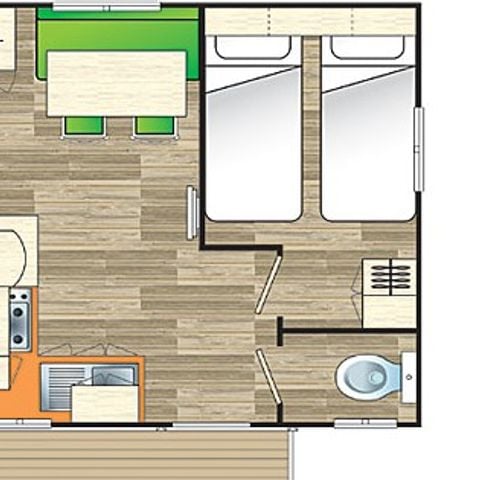Mobile home 4 persons - Acacia trees