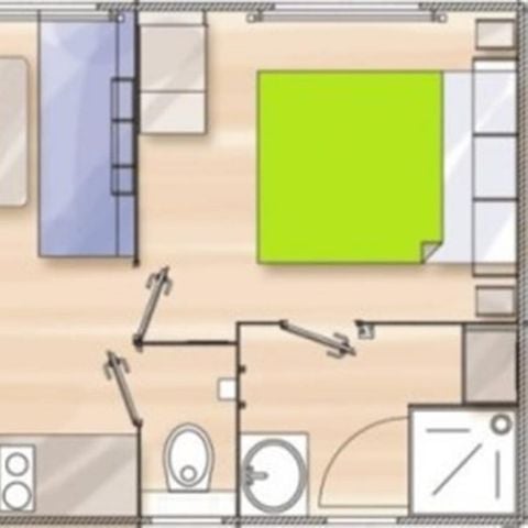 MOBILE HOME 2 people - The forester's cottage - 2/4