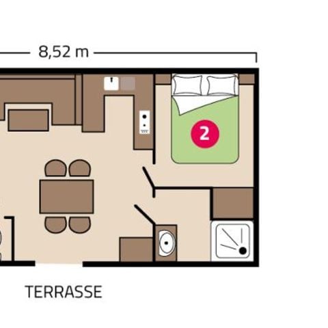 BUNGALOW 6 personnes - Famille Éco 6 personnes