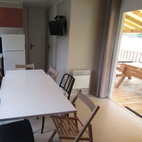 MOBILHOME 10 personas - Gama PREMIUM – 4 camas – 10 personas – 2 baños – Aire acondicionado