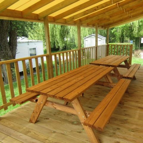 MOBILHOME 10 personas - Gama PREMIUM – 4 camas – 10 personas – 2 baños – Aire acondicionado
