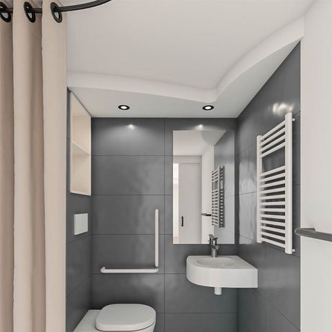 Stacaravan 6 personen - Premium - PMR Toegankelijk 2bed - Airconditioning