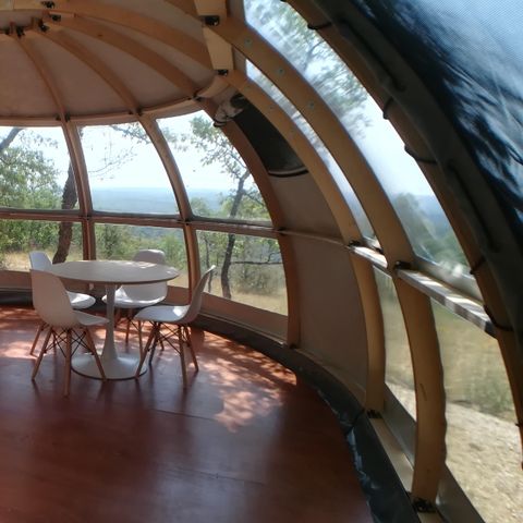 Unterkunft 4 personen - PANORAMISCHES DOME - Ohne Sanitäranlagen
