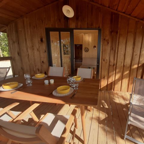Chalet 7 personen - 2 HÜTTEN, DIE DURCH EINEN STEG MITEINANDER VERBUNDEN SIND