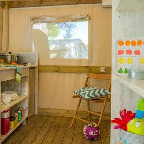 LODGE 5 people - Eco Lodge Tent | 2 Bedrooms | 4/5 Pers | No bathroom