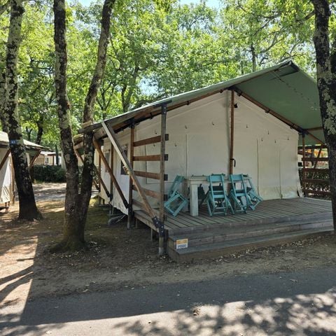 CANVAS AND WOOD TENT 4 people - Super Lodge Tent | Comfort | 2 Bedrooms | 4 Pers. | No bathroom