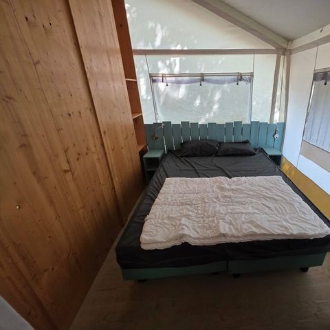 Canvas and wooden tent 4 persons - Super Lodge Tent | Comfort | 2 Bedrooms | 4 Pers. | No bathroom