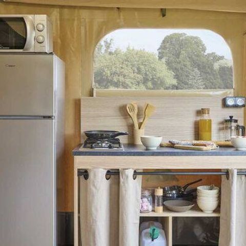 Canvas and wooden tent 4 persons - Super Lodge Tent | Comfort | 2 Bedrooms | 4 Pers. | No bathroom