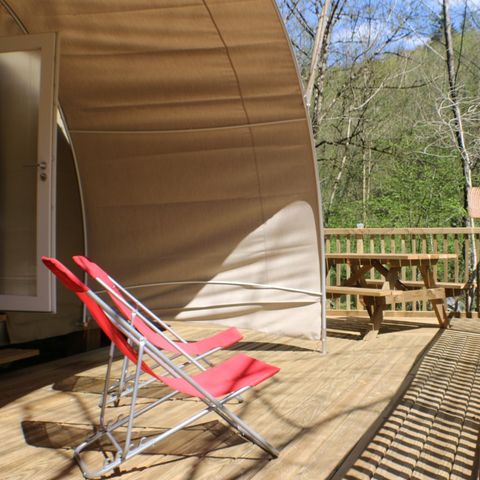 Glampingtent 4 personen - COCOSWEET zonder sanitair