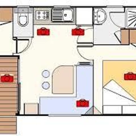 Mobile home 5 persons - HIRONDELLE