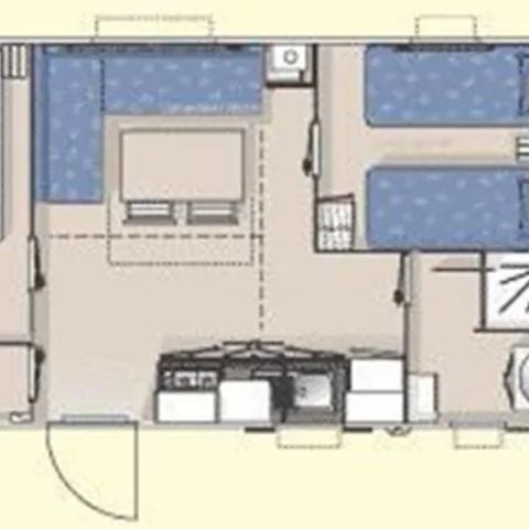 Stacaravan 6 personen - GOELAND