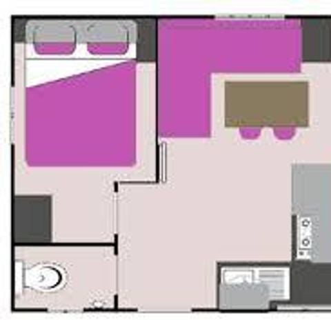 MOBILHOME 4 personas - Mobil-home Roitelet 24m², 2 Ad + 2 Enf , Terraza cubierta