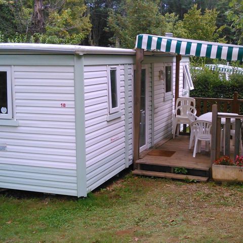 Stacaravan 4 personen - Stacaravan Roitelet 24m², 2 Ad + 2 Enf , Overdekt terras