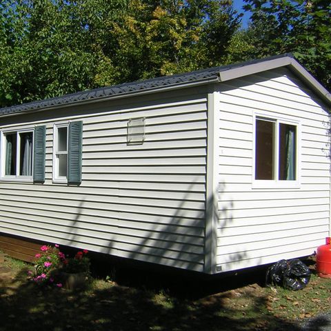 Mobilheim 5 Personen - Mésange 27m² , Überdachte Terrasse